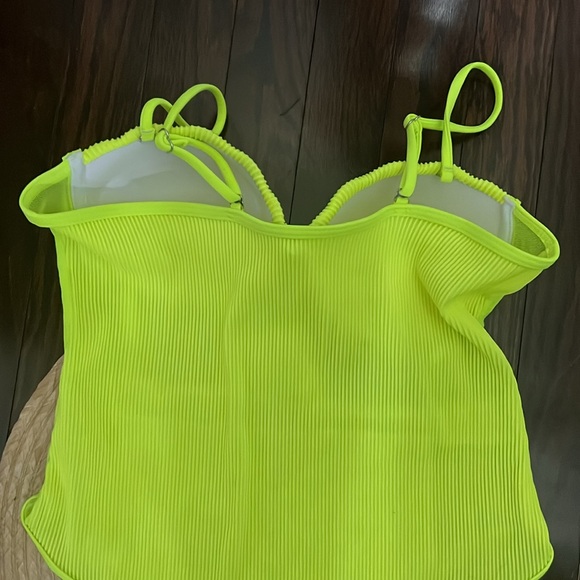Fashion Neon Bustier Tummy Tuck Swimsuit Size Medium - Picture 8 of 11